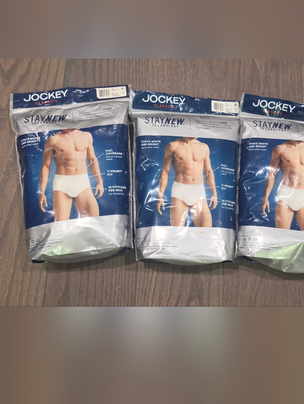 Men's White Briefs – Classic Full Coverage